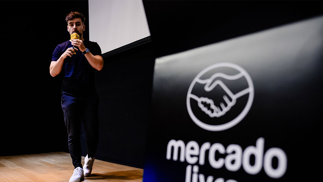 Palestra no palco do Mercado Livre